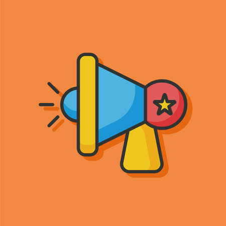 loudspeaker iconのイラスト素材
