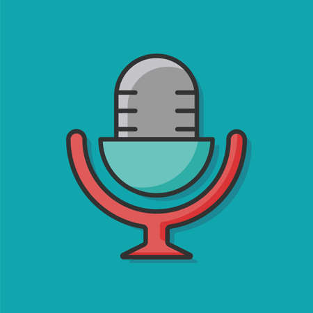 record microphone iconのイラスト素材