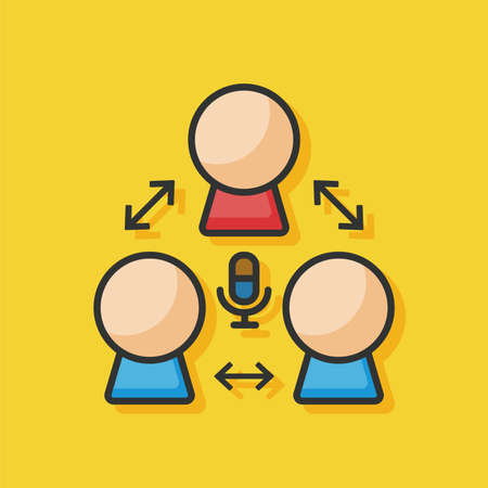 friends connect iconのイラスト素材