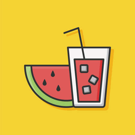watermelon iconのイラスト素材