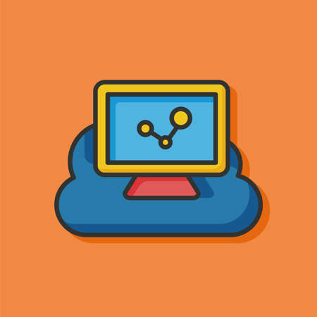 i-cloud iconのイラスト素材