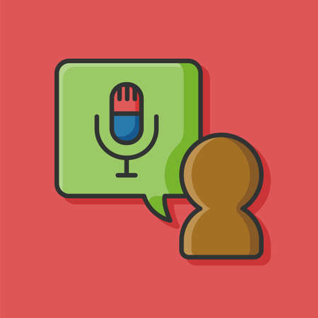 record microphone iconのイラスト素材