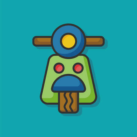 motorcycle iconのイラスト素材