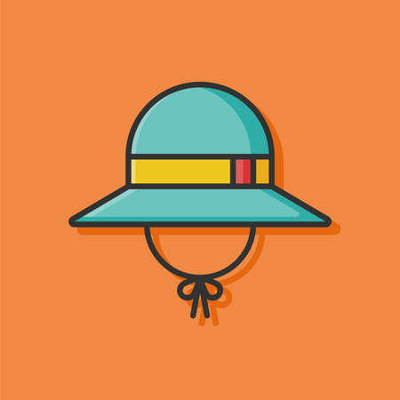 Sun hat iconのイラスト素材