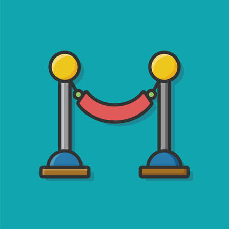 Cinema fence iconのイラスト素材