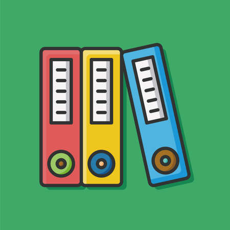 office files folder iconのイラスト素材