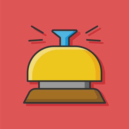 hotel bell iconのイラスト素材