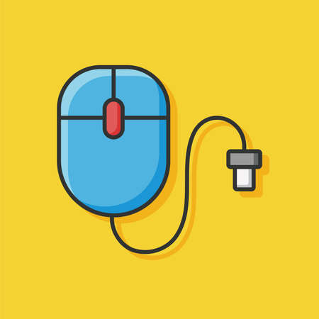 Office computer mouse iconのイラスト素材