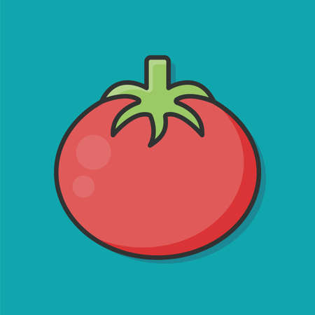 fruits tomato iconのイラスト素材
