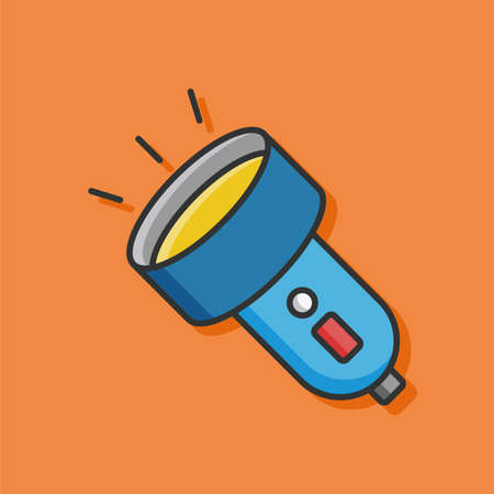 flashlight iconのイラスト素材