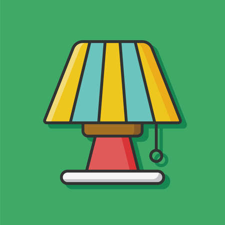 lamp iconのイラスト素材