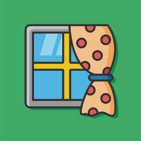 window flat iconのイラスト素材