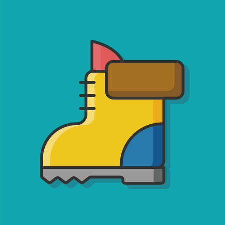 camp boot iconのイラスト素材