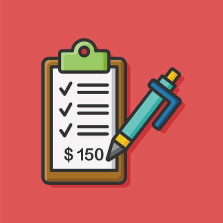 Receipt iconのイラスト素材