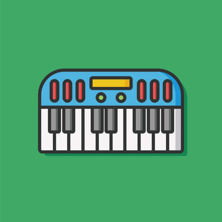 music instrument piano iconのイラスト素材