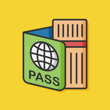 passport iconのイラスト素材