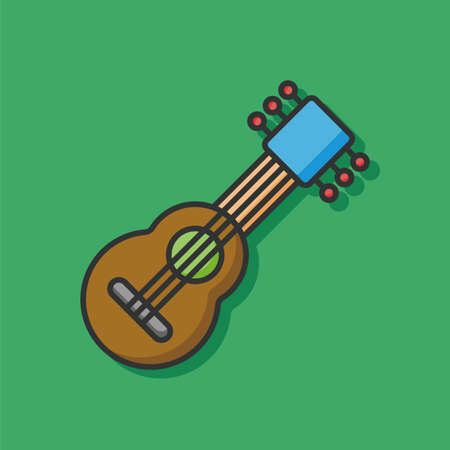 music instrument guitar iconのイラスト素材