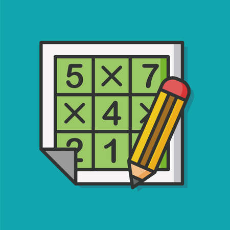 Sudoku game puzzle iconのイラスト素材