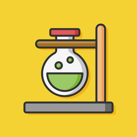 Experiment Beaker vector iconのイラスト素材