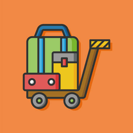 luggage iconのイラスト素材