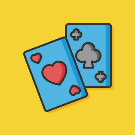 poker card game iconのイラスト素材