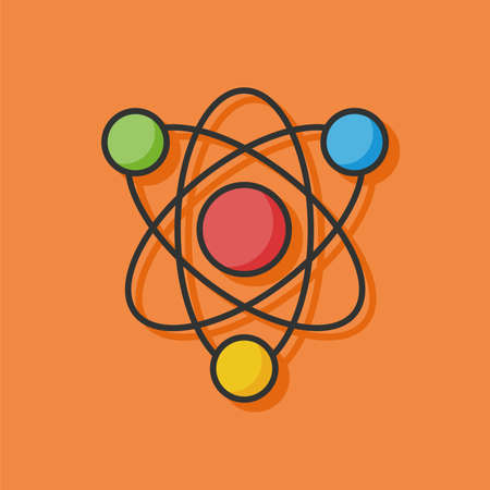 Molecular modeling vector iconのイラスト素材