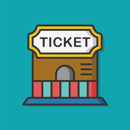 playground circus ticketing iconのイラスト素材