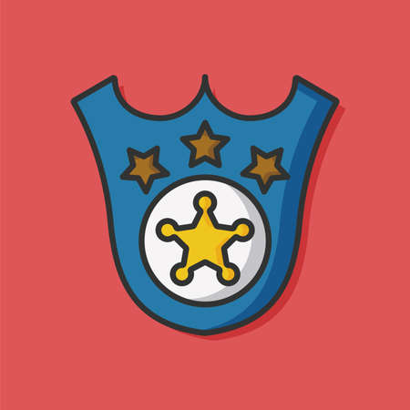 police badge vector iconのイラスト素材