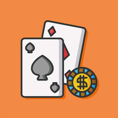 poker card vector iconのイラスト素材
