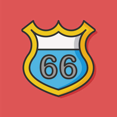 traffic board vector iconのイラスト素材