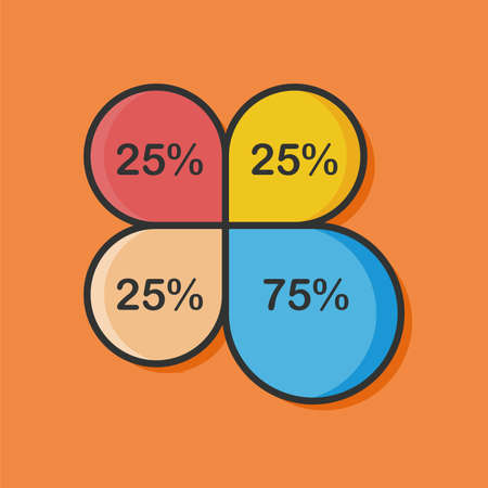 business graph chart iconのイラスト素材
