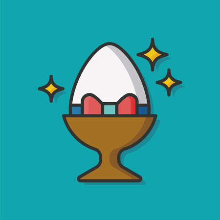 easter egg vector iconのイラスト素材