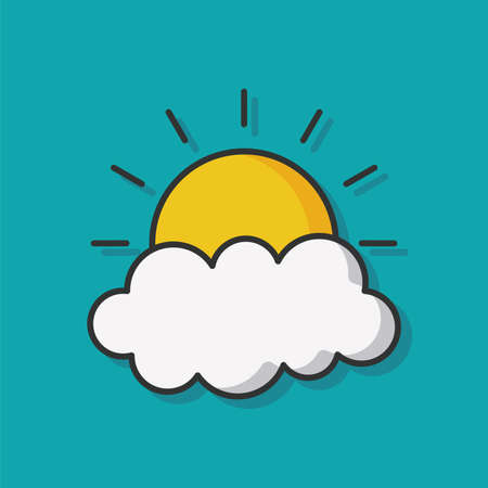 weather cloud vector iconのイラスト素材