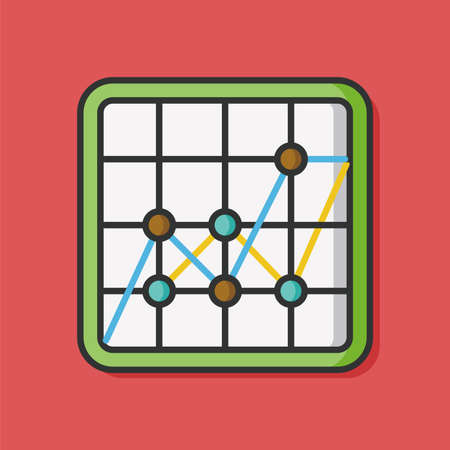 business graph chart iconのイラスト素材