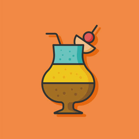 drink beverage vector iconのイラスト素材