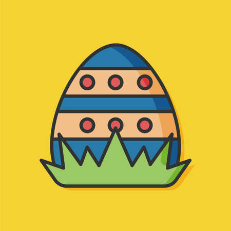 easter egg vector iconのイラスト素材