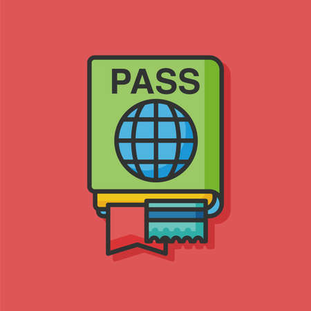 travel passport vector iconのイラスト素材