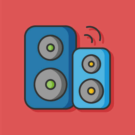 birthday party music iconのイラスト素材