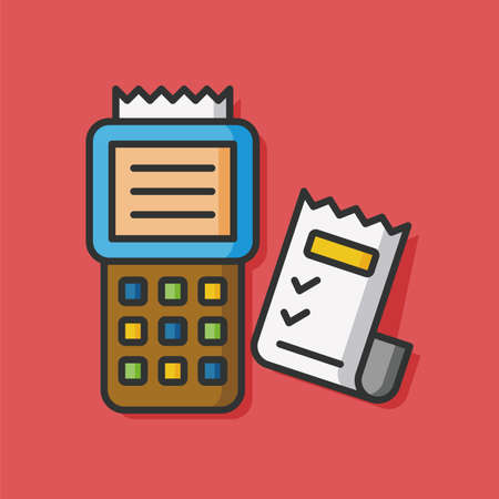 logistic receipt vector iconのイラスト素材