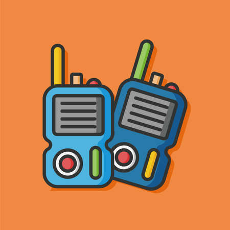 camp walkie vector iconのイラスト素材