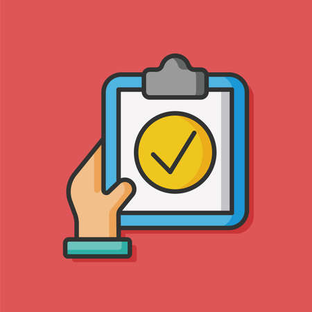 shopping list vector iconのイラスト素材