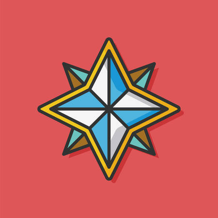 navigation sign vector iconのイラスト素材