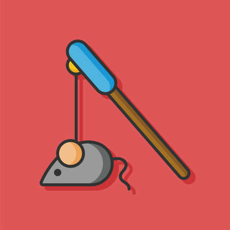 cat toy vector iconのイラスト素材