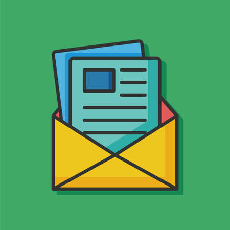 office files paper iconのイラスト素材
