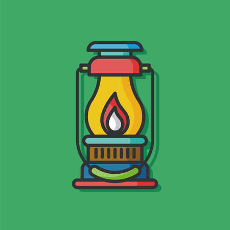 camp light vector iconのイラスト素材