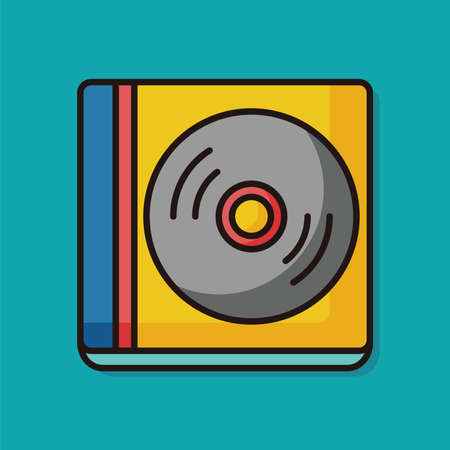musical CD sheet iconのイラスト素材