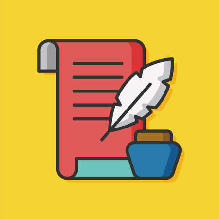 writing paper vector iconのイラスト素材