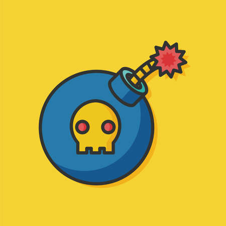 danger bomb vector iconのイラスト素材