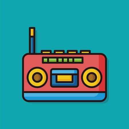 stereo musical instrument iconのイラスト素材