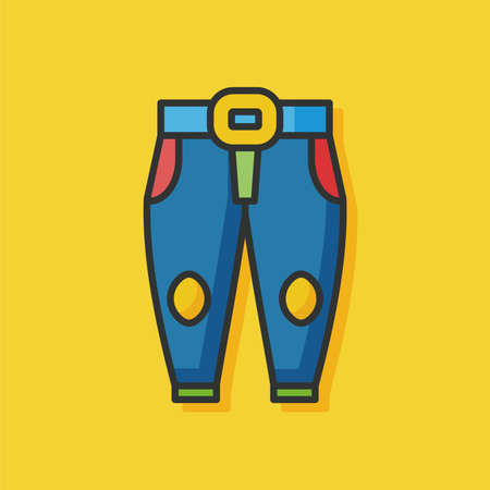 wearing pants vector iconのイラスト素材